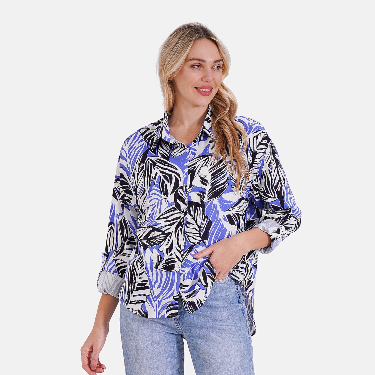 Tamsy Printed Long-Sleeve Shirt