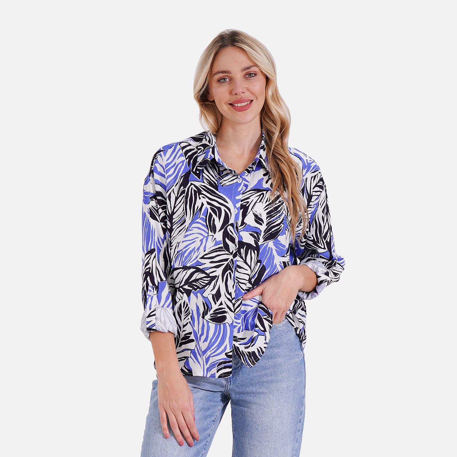 Tamsy Printed Long-Sleeve Shirt