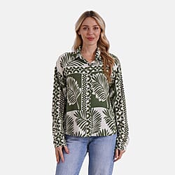 Tamsy Printed Long Sleeve Button-Down Shirt
