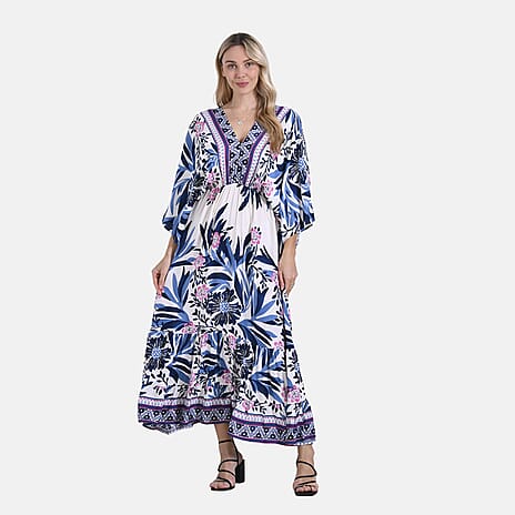 & Maisi Flower Maxi (Size - One Size) - White & White