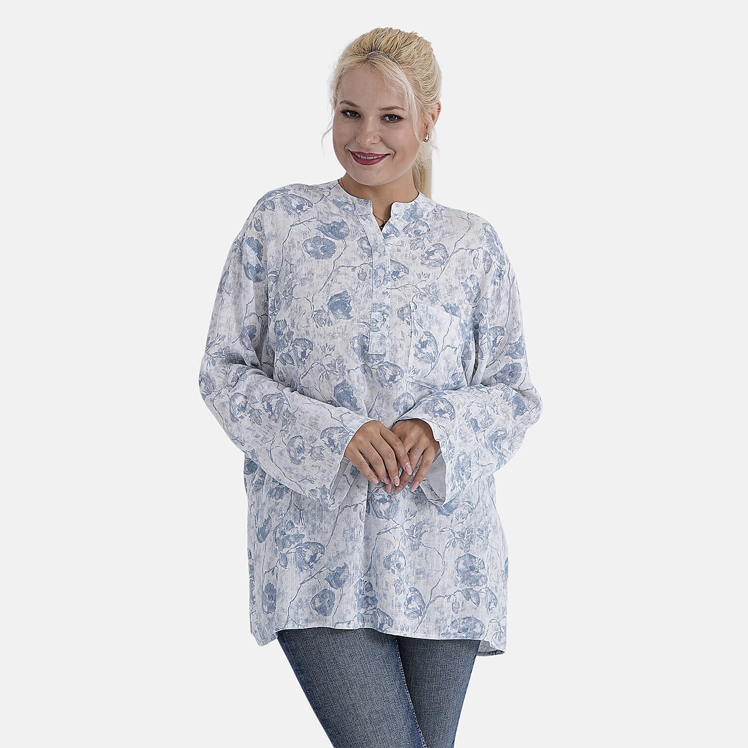 La Marey Patterned Blouse