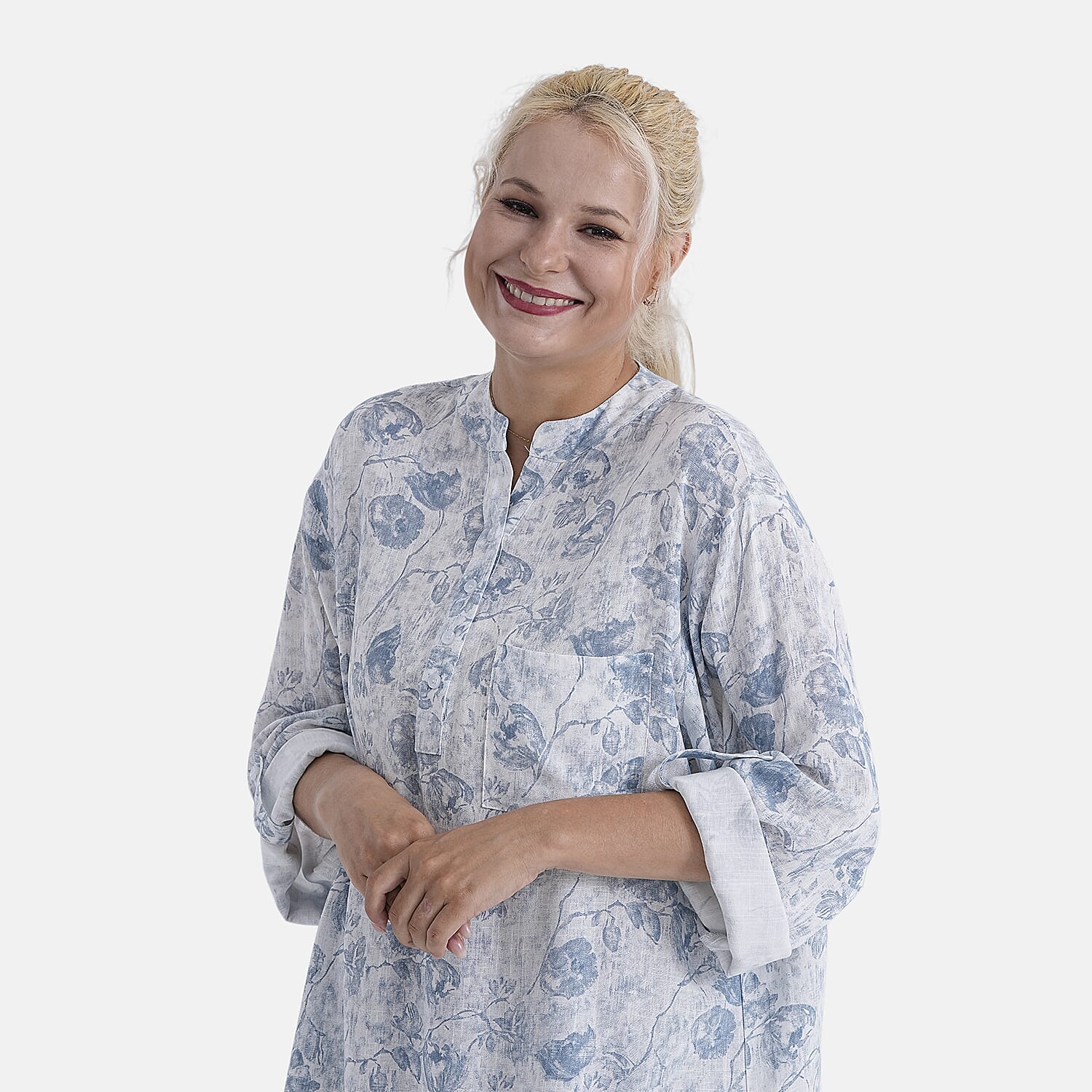 La Marey Patterned Blouse