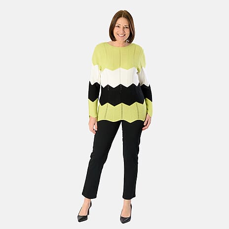 Sugar Crisp Acrylic Jumper (Size - Large) - Lime