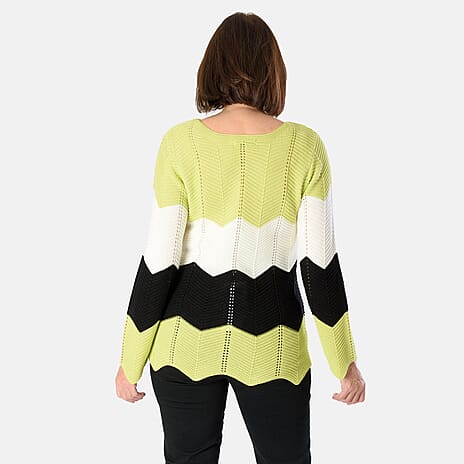 Sugar Crisp Acrylic Jumper (Size - Large) - Lime