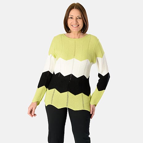 Sugar Crisp Acrylic Jumper (Size - XL) - Lime
