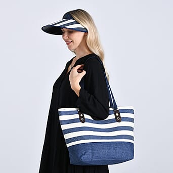 https://tjcuk.sirv.com/Products/80/3/8033197/Two-Piece-Set-Beach-Ready-Nautical-Style-Striped-Tote-Bag-and-Hallow-T_8033197_2.jpg?w=342&h=342