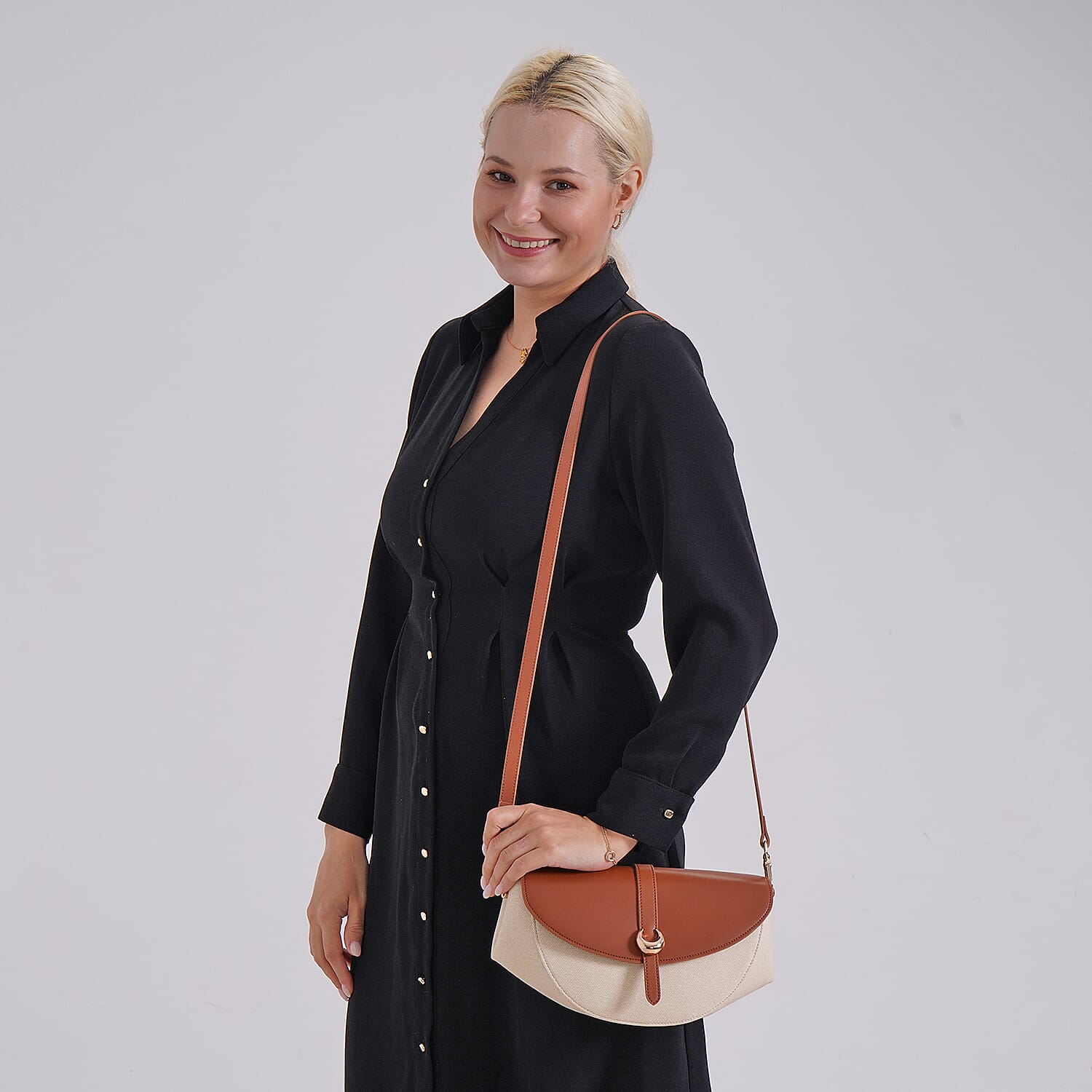 The Sumptuous Collection from Grand Pelle 100%  Italian Leather  Bag  - Tan