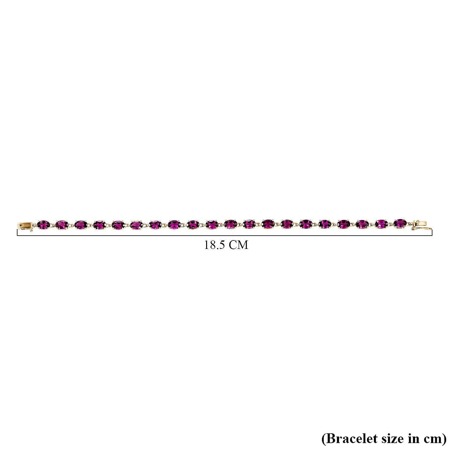 AAA Radiant Ember Garnet Bracelet in 9K Yellow Gold AAA Radiant Ember Garnet Bracelet in 9K Yellow Gold