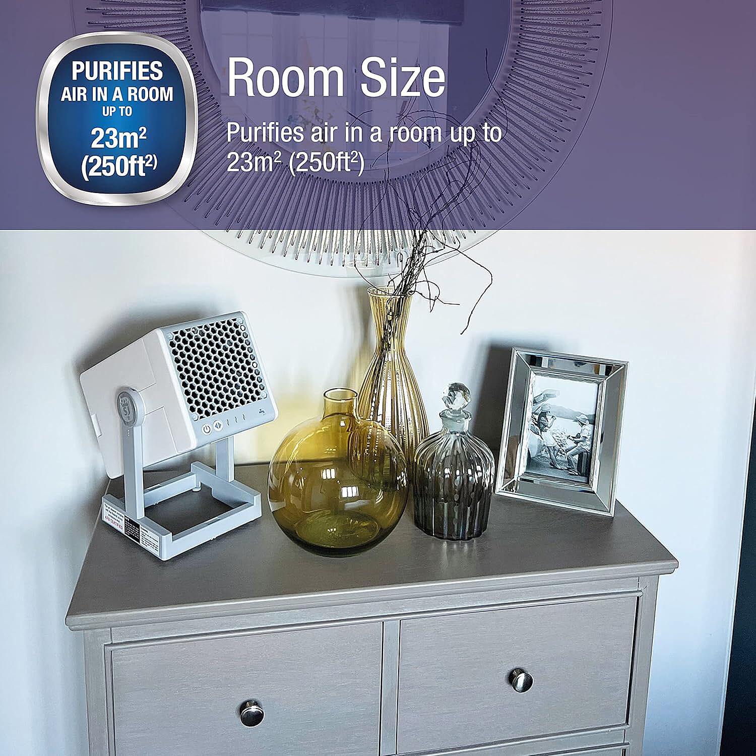 Air Purifier (Size 14x28 cm) - White