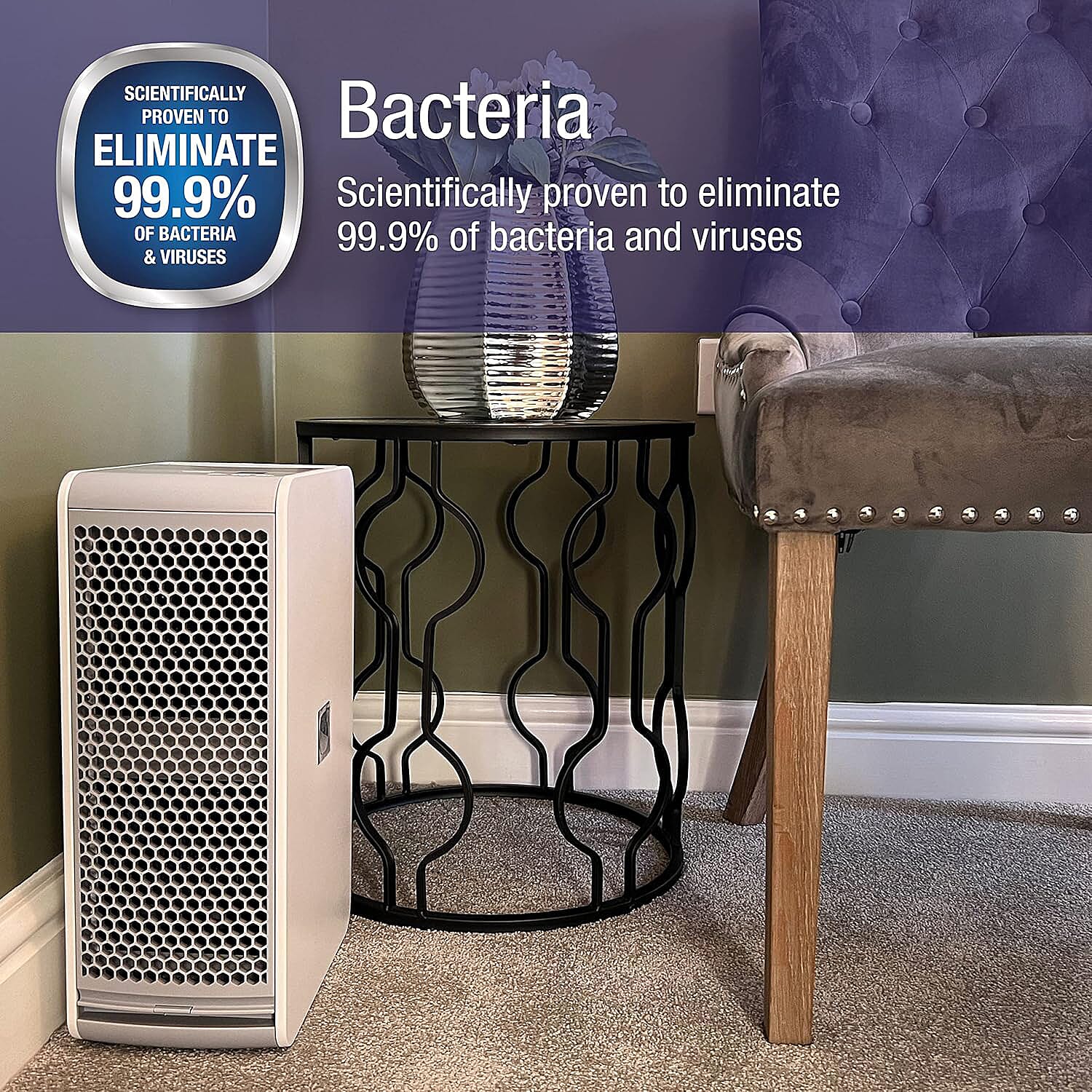 Air Purifier (Size 22x39 cm) - White