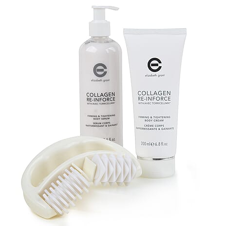 Elizabeth Grant Collagen Re-Inforce Set (Includes 200ml Body Cream, 280ml Body Serum with Massage Tool)