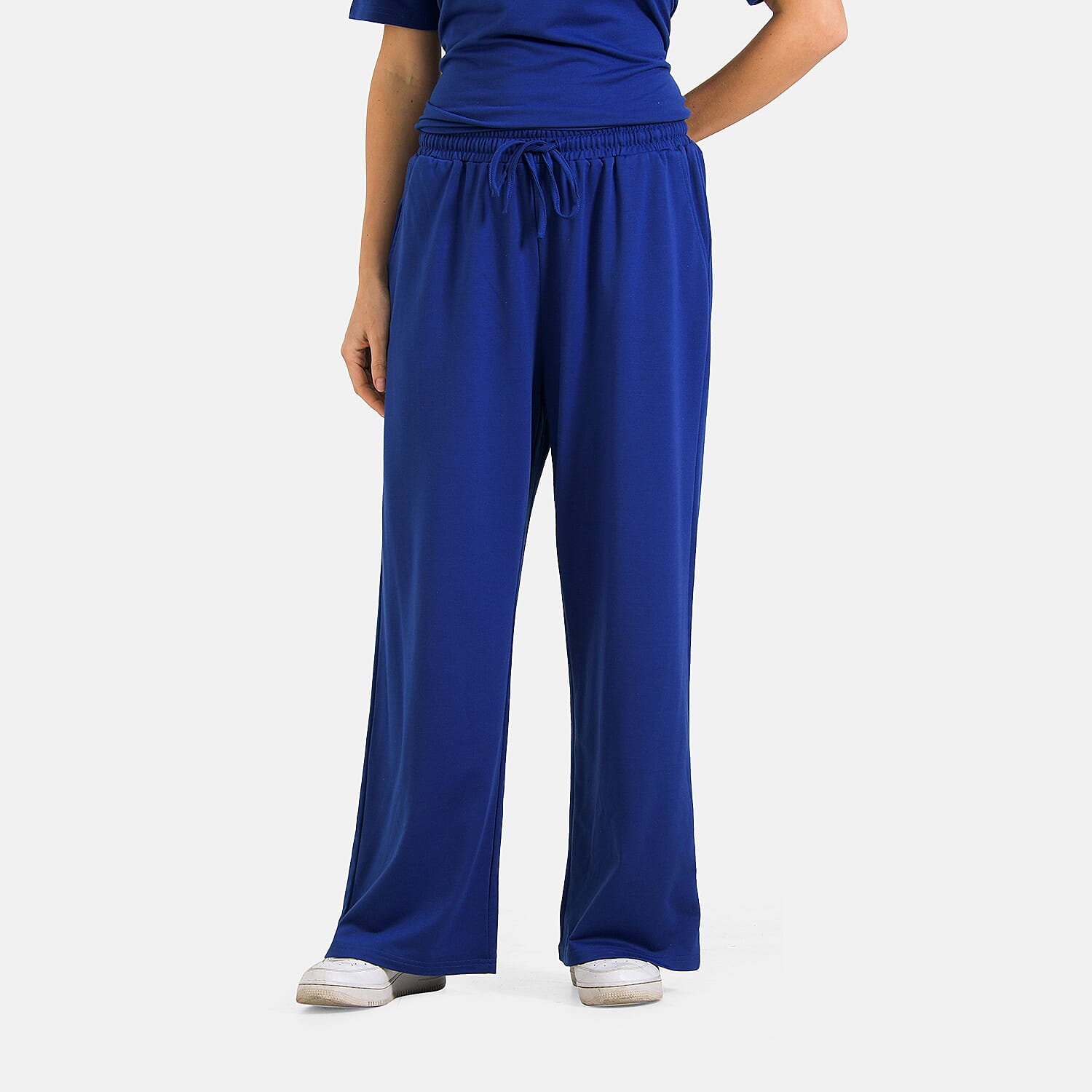 Tamsy Stylish Relaxed Fit Co-Ord Set with Wide-Leg Trousers Tamsy Stylish Relaxed Fit Co-Ord Set with Wide-Leg Trousers
