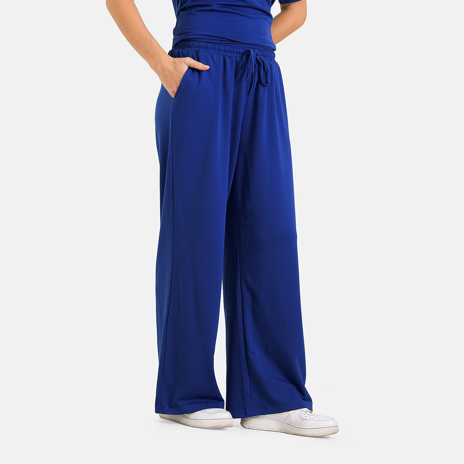 Tamsy Stylish Relaxed Fit Co-Ord Set with Wide-Leg Trousers Tamsy Stylish Relaxed Fit Co-Ord Set with Wide-Leg Trousers