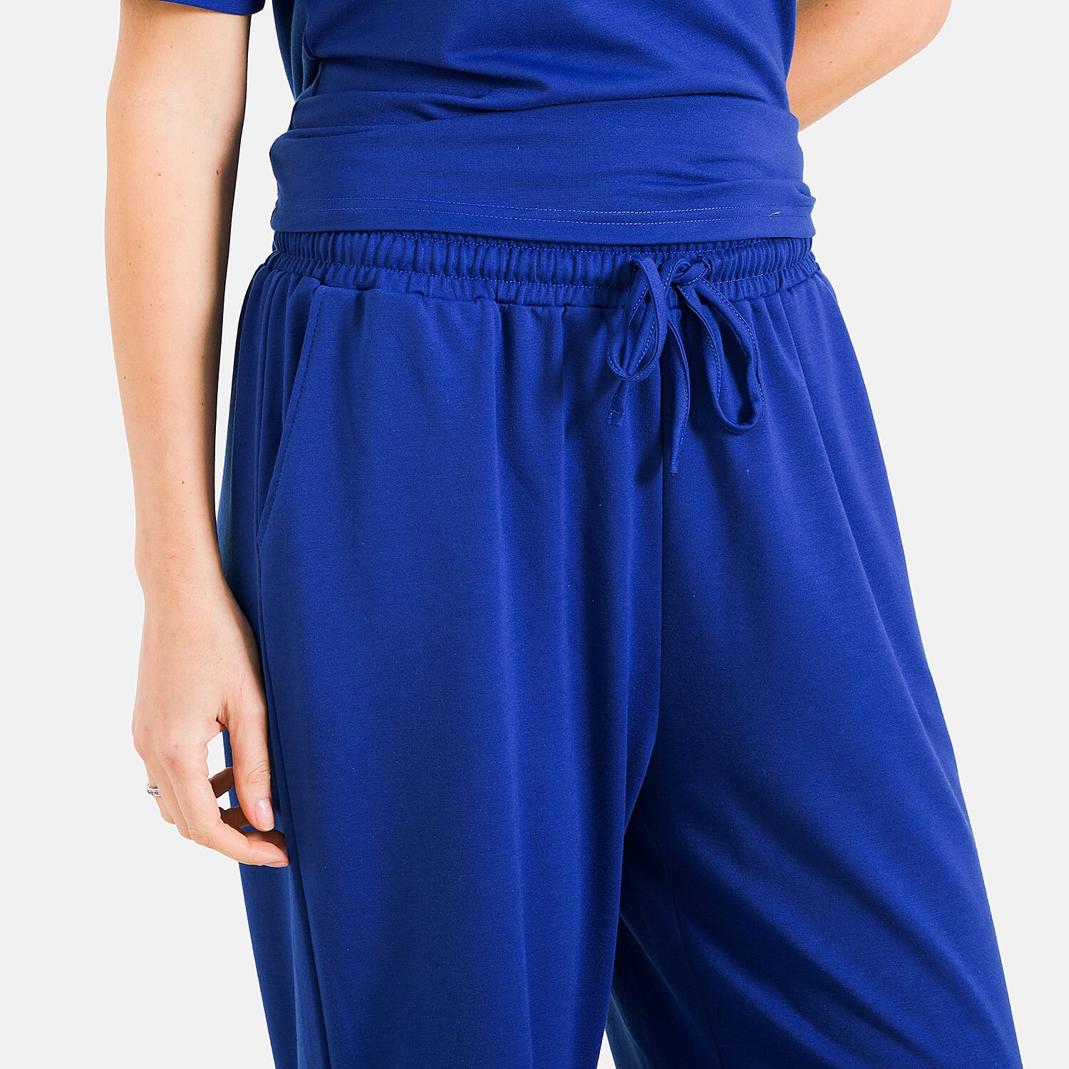 Tamsy Stylish Relaxed Fit Co-Ord Set with Wide-Leg Trousers Tamsy Stylish Relaxed Fit Co-Ord Set with Wide-Leg Trousers