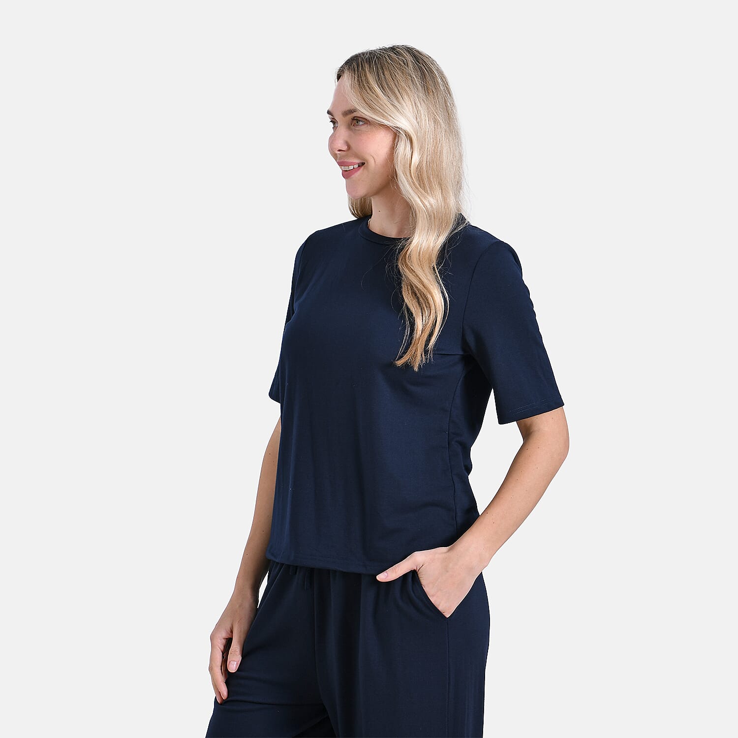 Tamsy Stylish Relaxed Fit Co-Ord Set with Wide-Leg Trousers