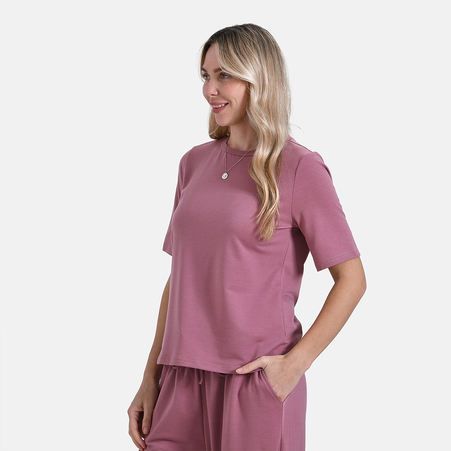 Tamsy Stylish Relaxed Fit Co-Ord Set with Wide-Leg Trousers