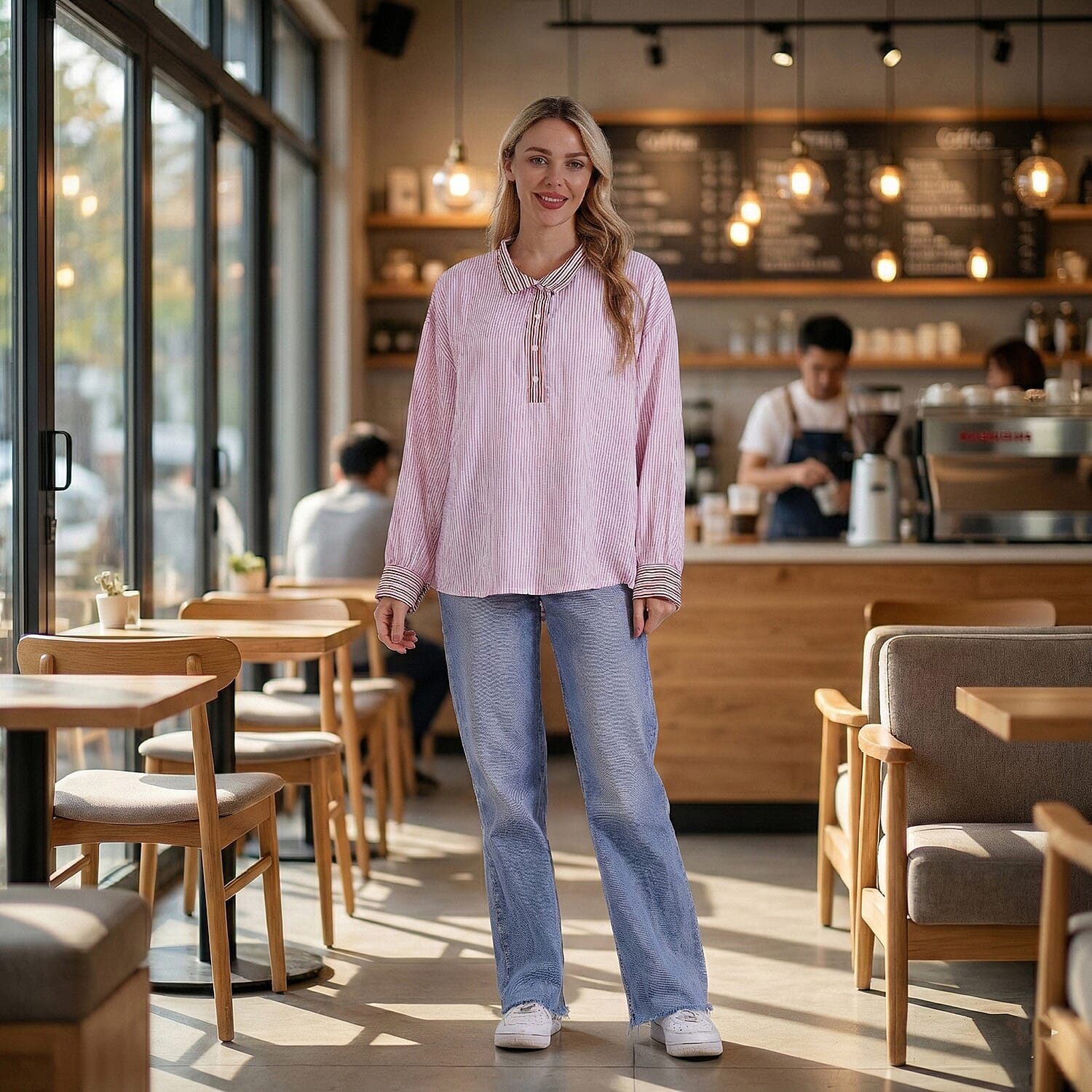 La Marey Colour Block Stripe Design Shirt