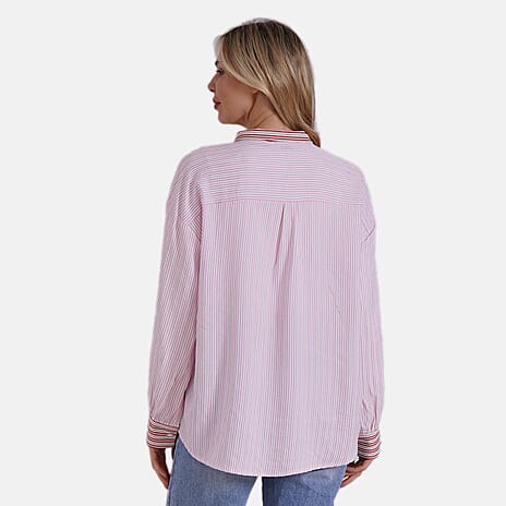 & Maisi Shirt (Size - Medium) - Light Pink & Pink