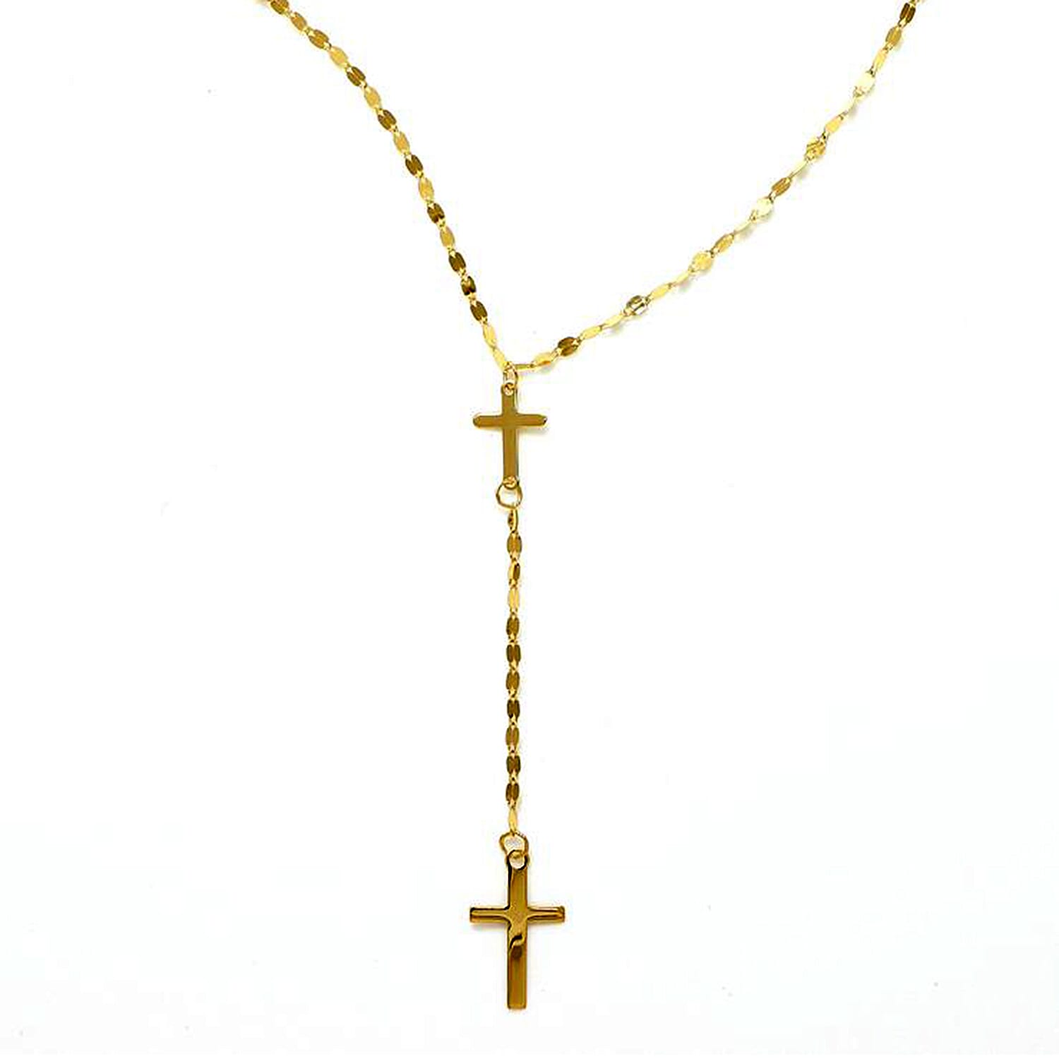 Maestro Collection - 9K Yellow Gold Rosary Necklace (Size - 20)