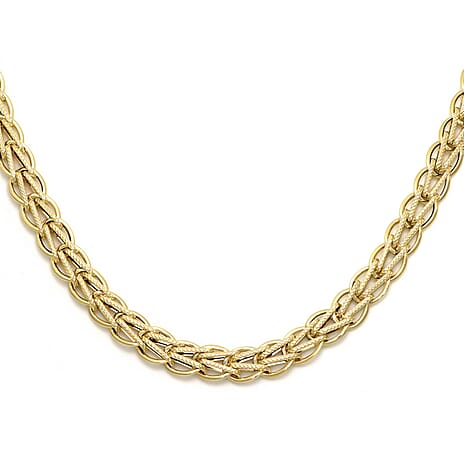 Maestro Collection - 9K Yellow Gold Fantasia Necklace (Size - 20) with Lobster Clasp, Gold Wt. 8.80  Gms.
