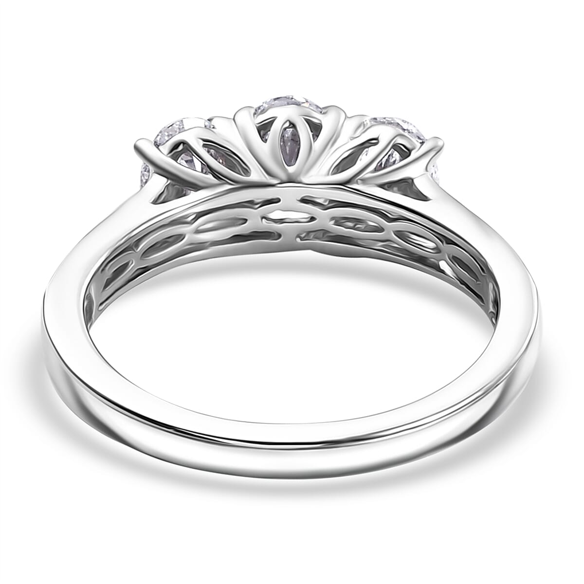 Luxuriant - 950 Platinum SGL Certified Lab Grown Diamond (VS-EF) Ring 2.09 Ct, Platinum Wt. 4.90 Gms.