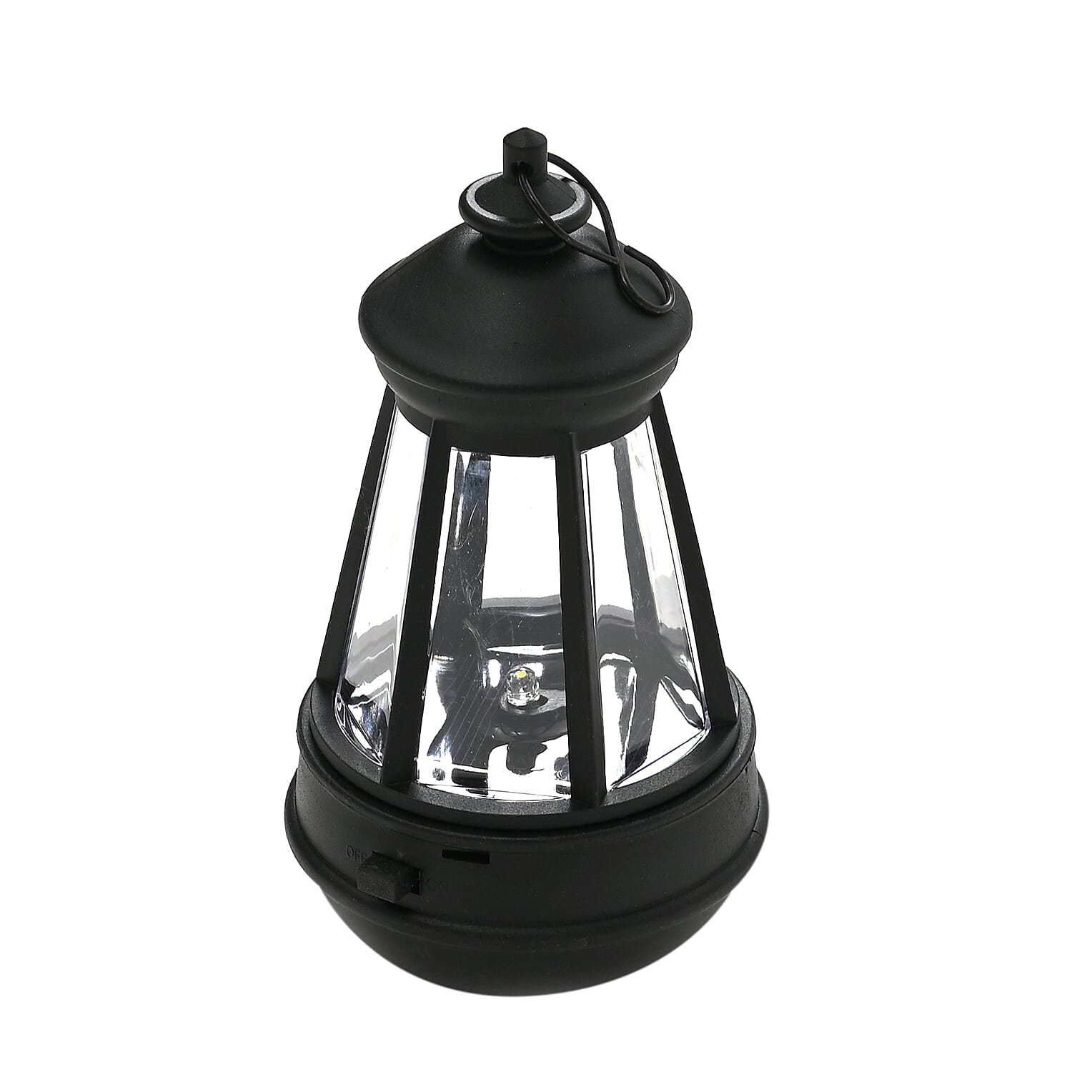 Decorative Solar Powered Angel Garden Decor Warm & White Light - Black Pony Tail