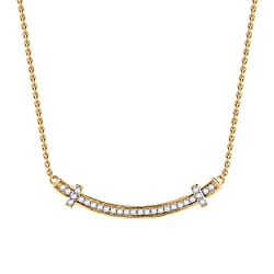 Moissanite Necklace (Size - 20) in 18K Vermeil Yellow Gold Plated Sterling Silver 0.56 Ct.