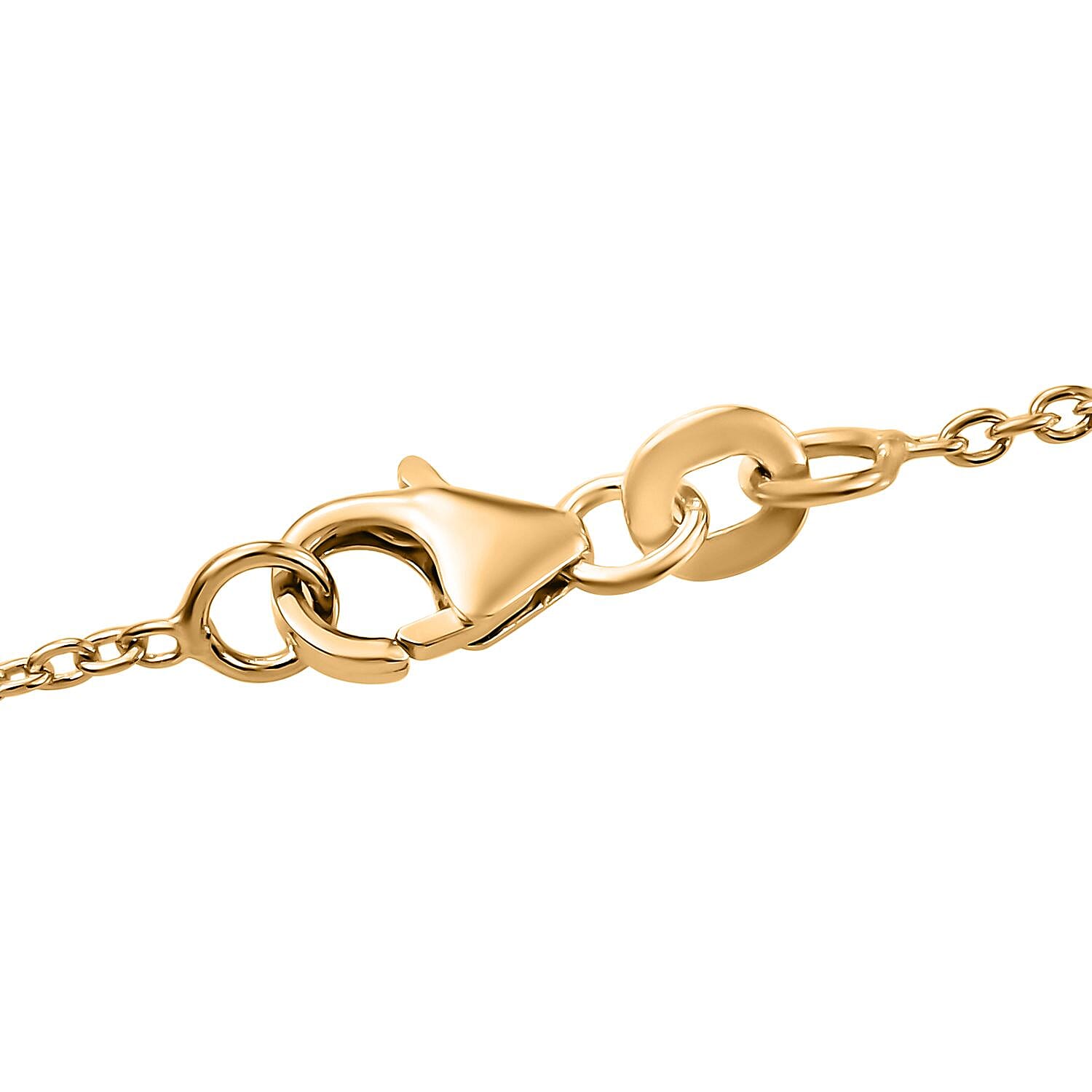 Moissanite Necklace (Size - 20) in 18K Vermeil Yellow Gold Plated Sterling Silver 0.56 Ct. Moissanite Necklace (Size - 20) in 18K Vermeil Yellow Gold Plated Sterling Silver 0.56 Ct.