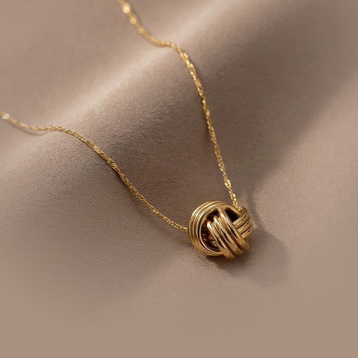 Maestro Collection - 9K Yellow Gold Knot Necklace (Size - 20)