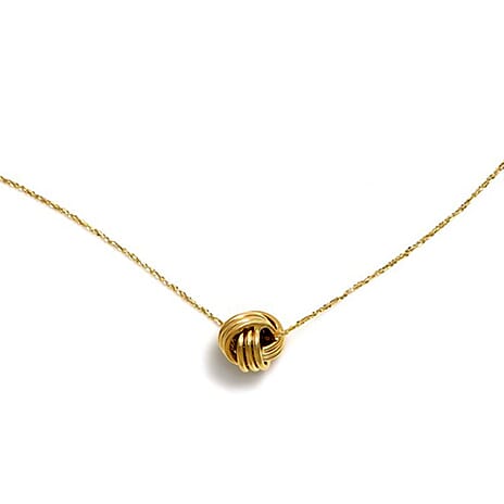 Maestro Collection - 9K Yellow Gold Knot Necklace (Size - 20)