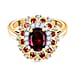 Halo Ring in 18K Vermeil Yellow Gold Plated Sterling Silver