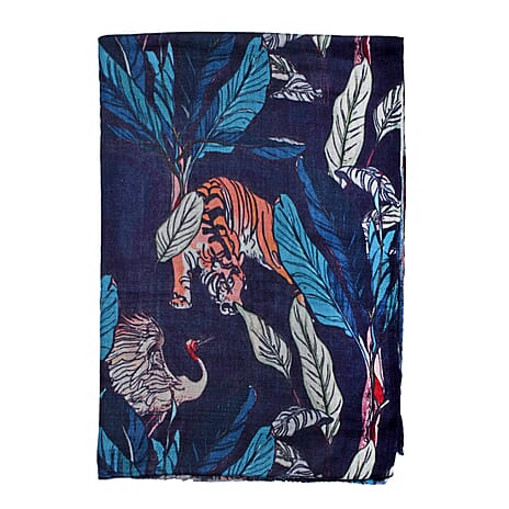 La Marey 100% Cashmere Wool Scarf  (Size - One Size) - Black