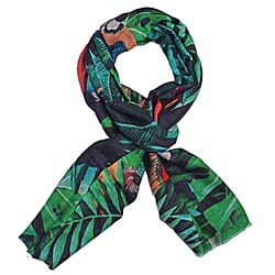 100% Cashmere Floral Printed Scarf - Multi Color