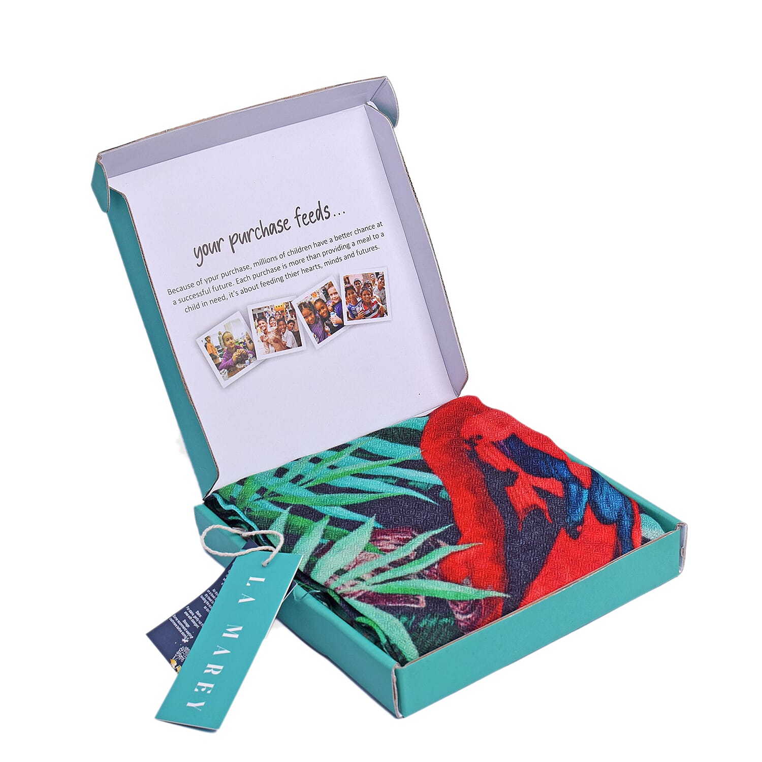 100% Cashmere Printed Scarf - Green