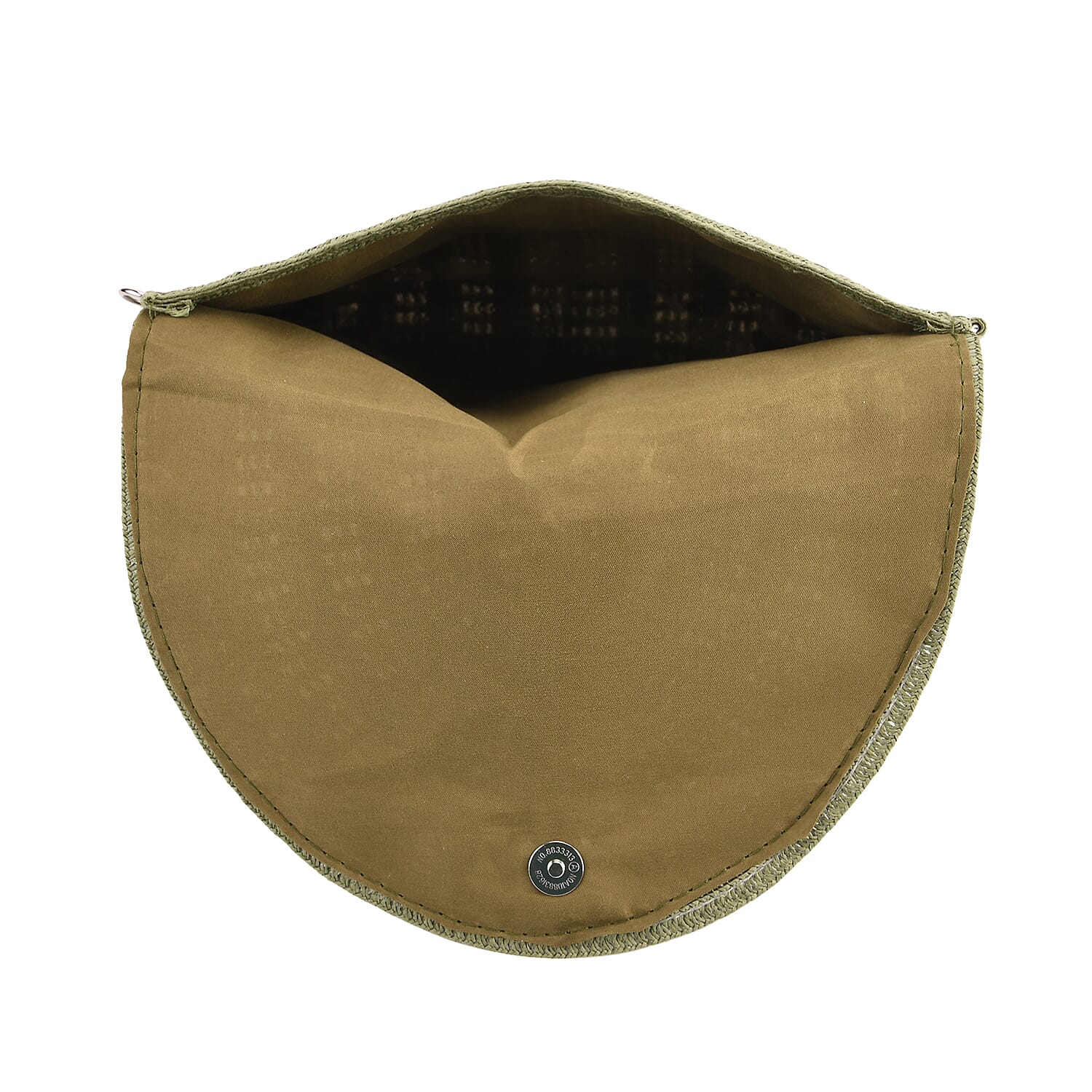 Bohemian Style Woven Clutch with Long Adjustable Strap - Green