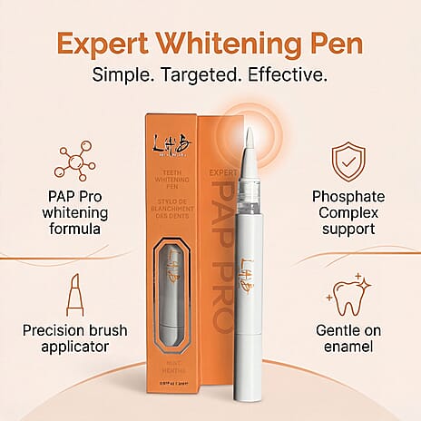 Lab Life Beauty- Teeth Whitening Pen Mint Flavour - White