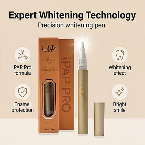 Lab Life Beauty- Teeth Whitening Pen Mint Flavour - Gold