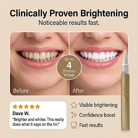 Lab Life Beauty- Teeth Whitening Pen Mint Flavour - Gold