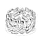 GP Collection - Geometric Band Ring in Sterling Silver