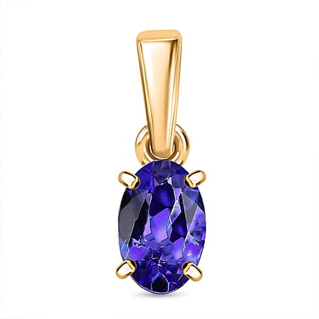One Time Deal - 9K Yellow Gold AAA Tanzanite Solitaire Pendant One Time Deal - 9K Yellow Gold AAA Tanzanite Solitaire Pendant
