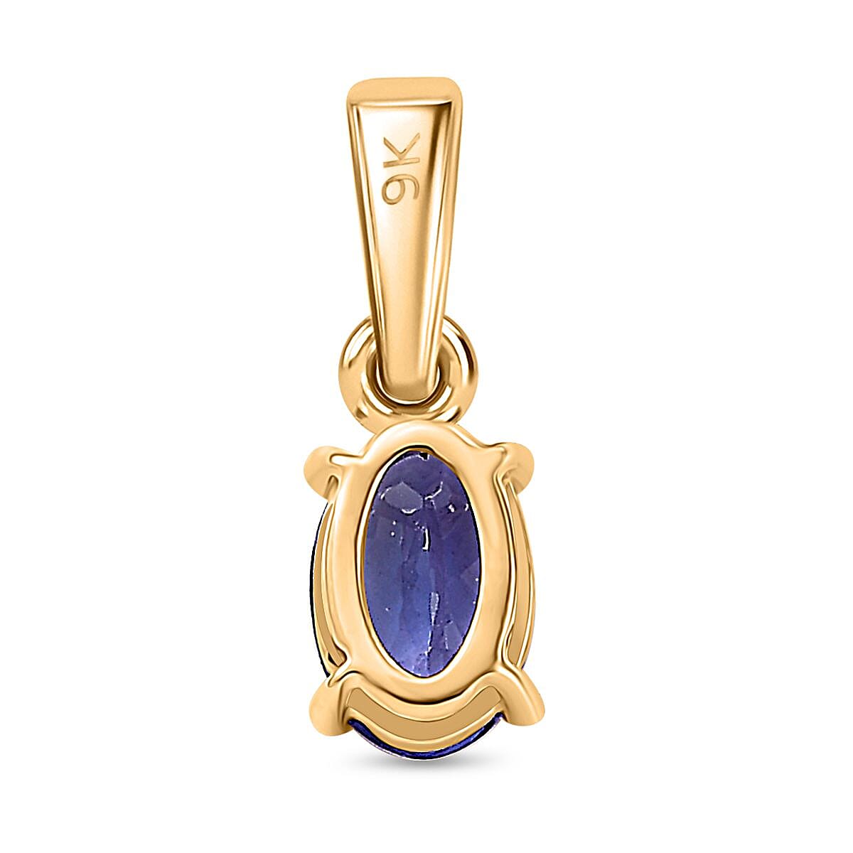 One Time Deal - 9K Yellow Gold AAA Tanzanite Solitaire Pendant One Time Deal - 9K Yellow Gold AAA Tanzanite Solitaire Pendant