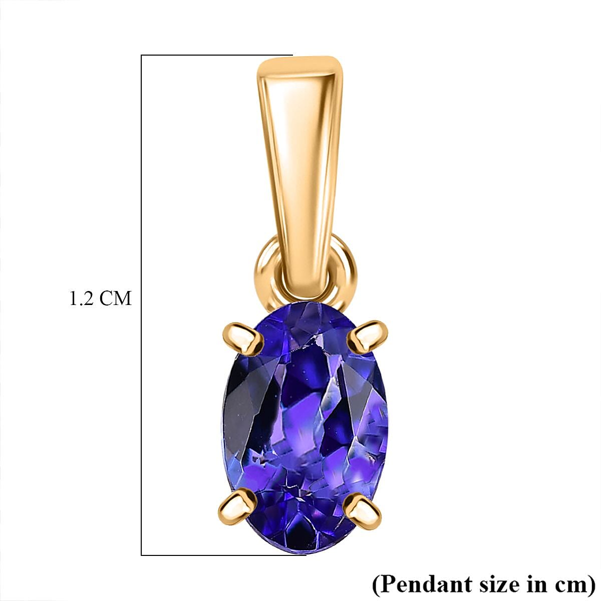 One Time Deal - 9K Yellow Gold AAA Tanzanite Solitaire Pendant One Time Deal - 9K Yellow Gold AAA Tanzanite Solitaire Pendant