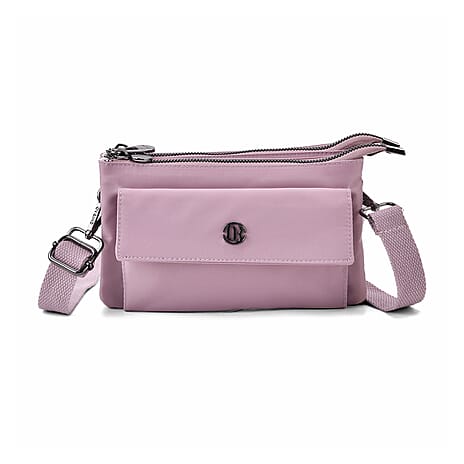 Versatile Water Proof Sling Crossbody Bag with Adjustable Strap - Lilac