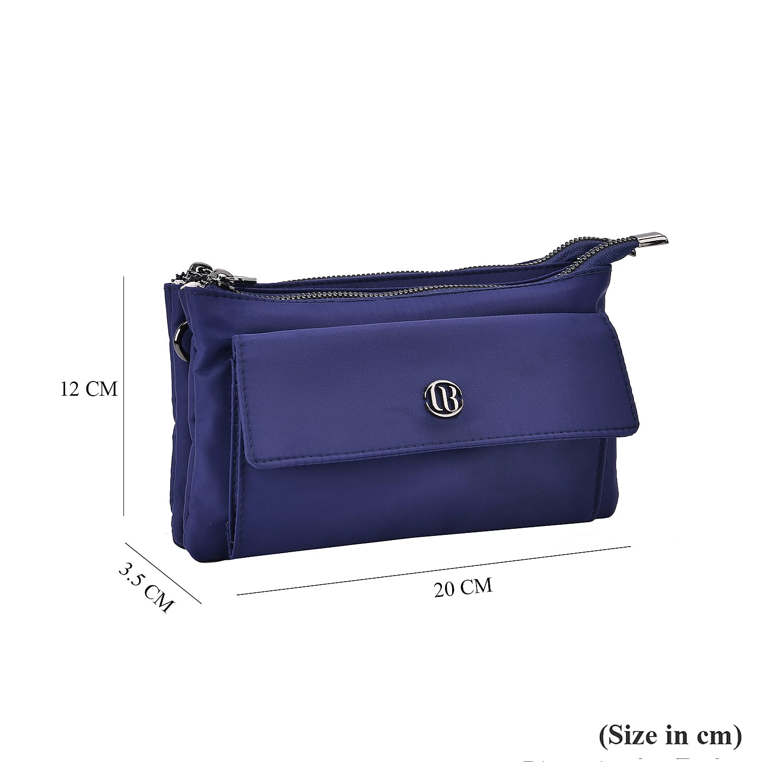 Versatile Water Proof Sling Crossbody Bag with Adjustable Strap - Navy