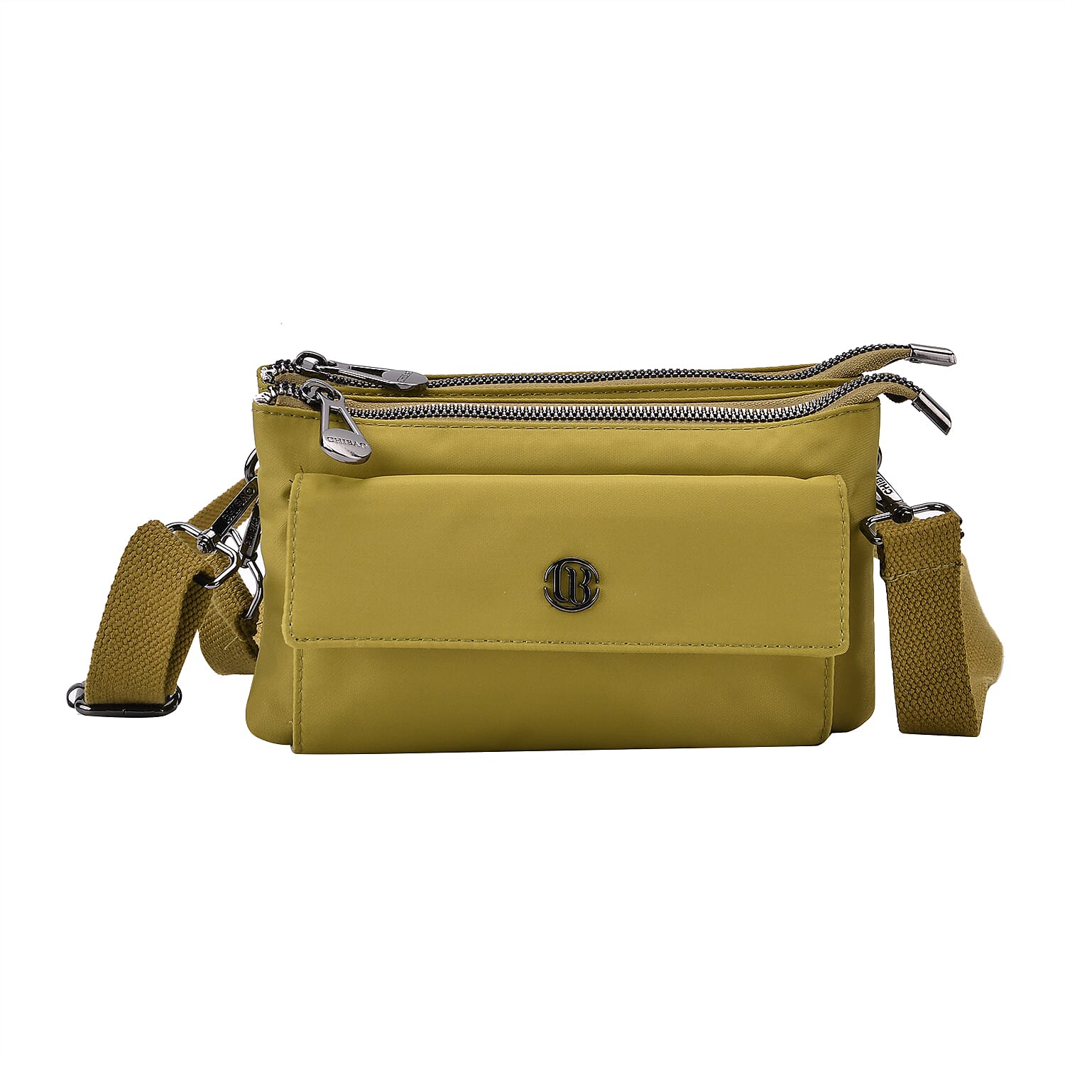 Versatile Water Proof Sling Crossbody Bag with Adjustable Strap - Olive