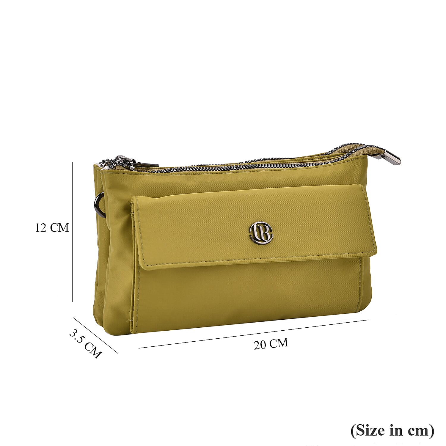 Versatile Water Proof Sling Crossbody Bag with Adjustable Strap - Olive