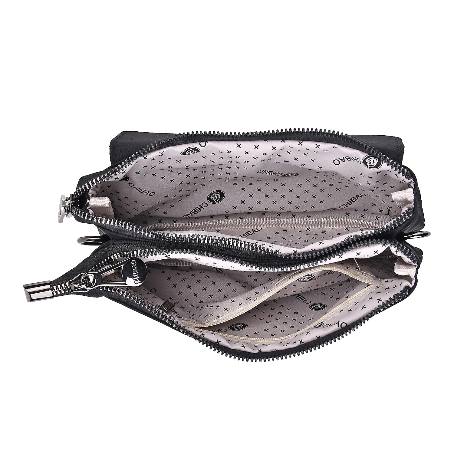 Versatile Water Proof Sling Crossbody Bag with Adjustable Strap - Black