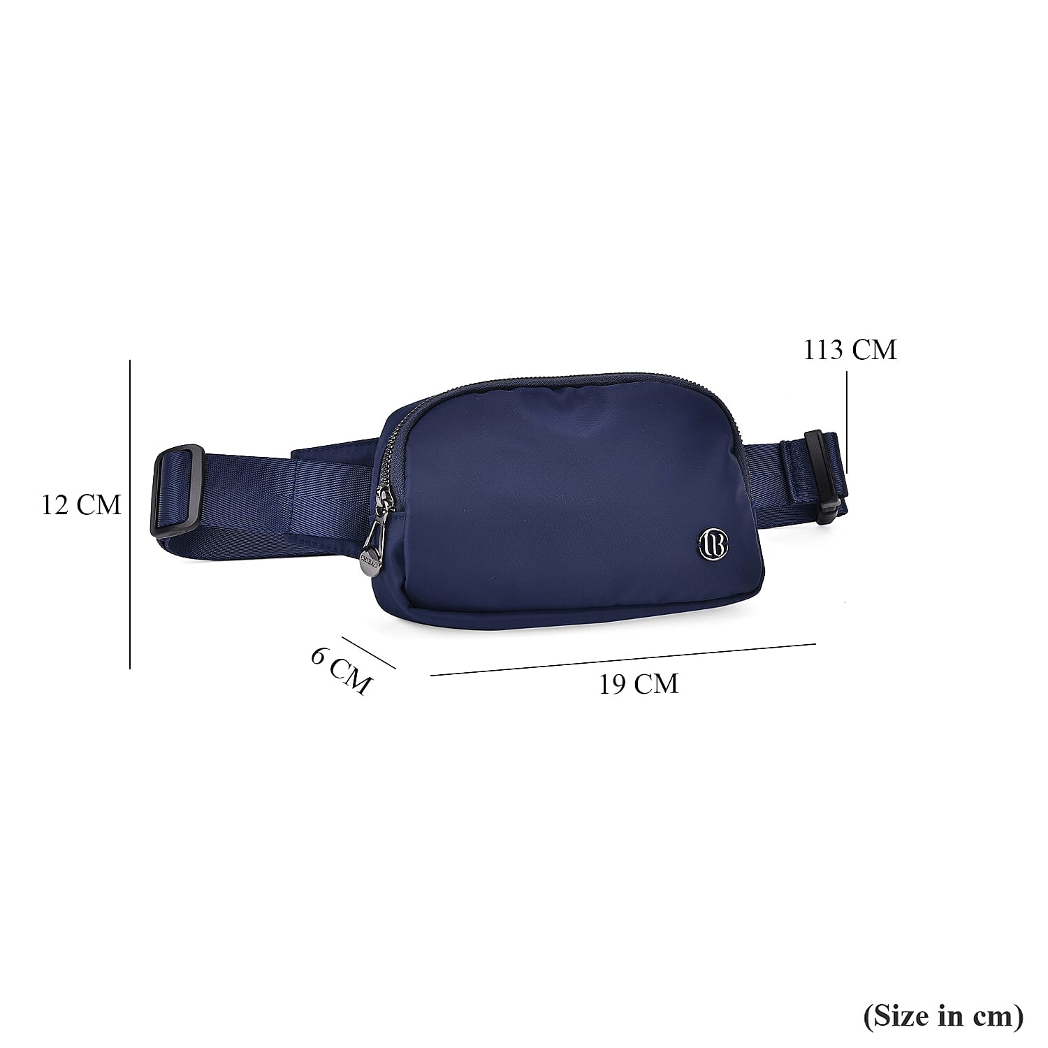 Versatile Waist Bag with Adjustable Strap - Navy