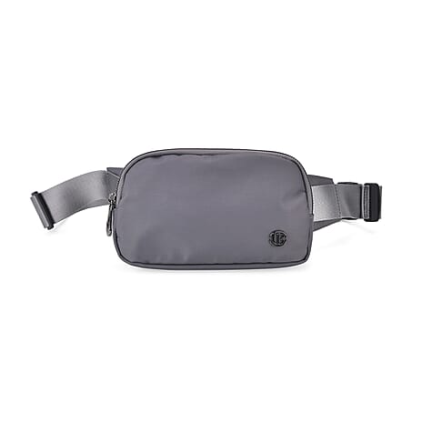 Versatile Waist Bag with Adjustable Strap - Grey