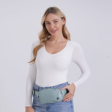 Versatile Waist Bag with Adjustable Strap - Mint Green